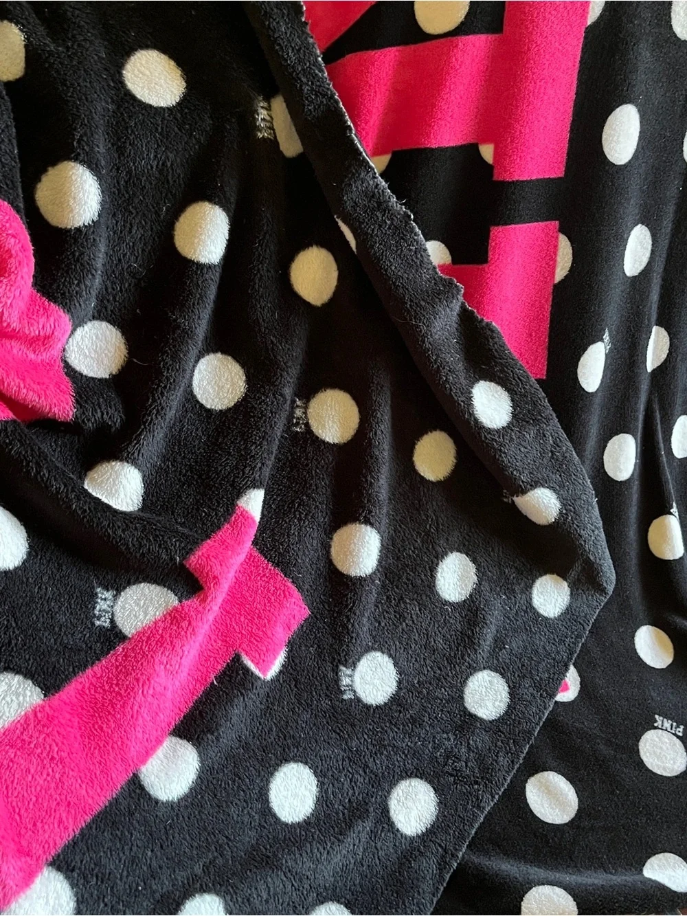Super Rare HTF Pink Victoria’s Secret 2011 Love Pink fleece blanket
